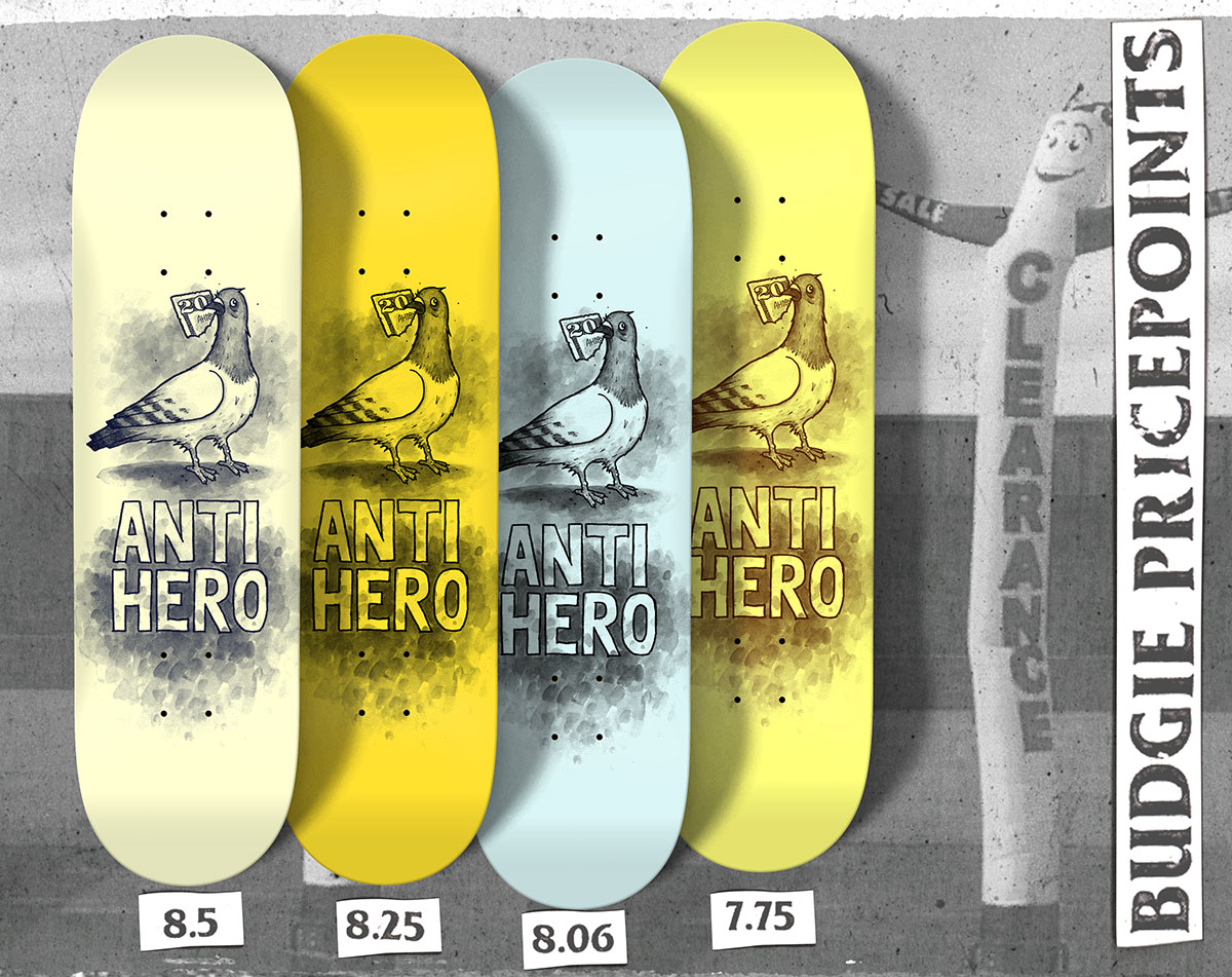 Official AntiHero Skateboards Decal Sticker Anti-Hero 6"